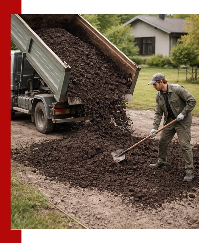 Чернозем для газона с доставкой в Курске быстро и качественно