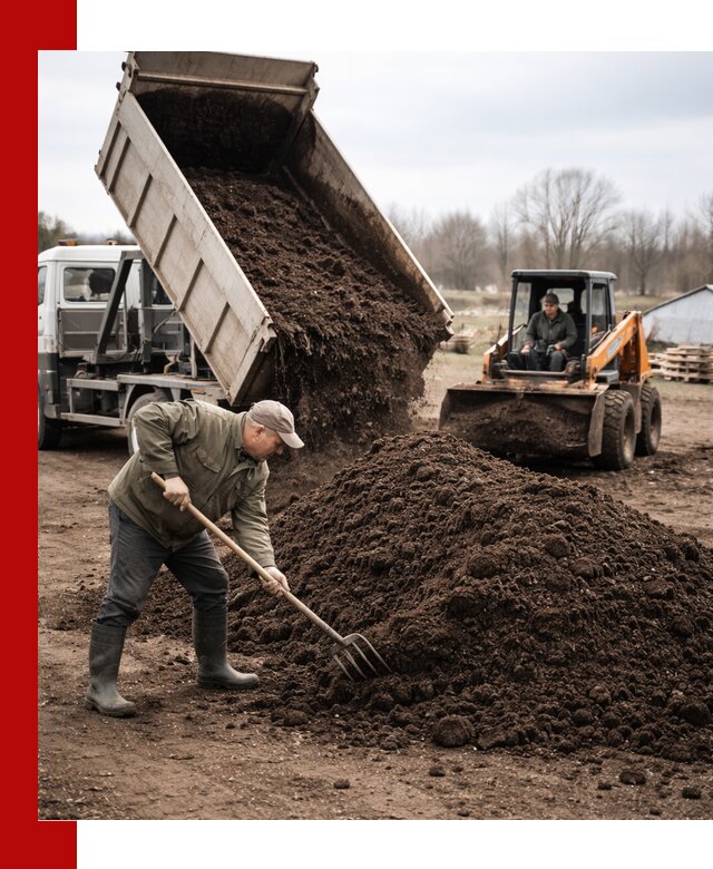 Доставка и продажа перегноя в Курске быстро и дешево