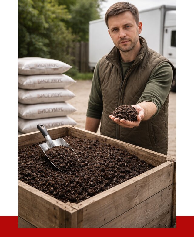 Купить биогумус в Курске с доставкой от 8860 р. за куб | ПРОНЕРУДКус