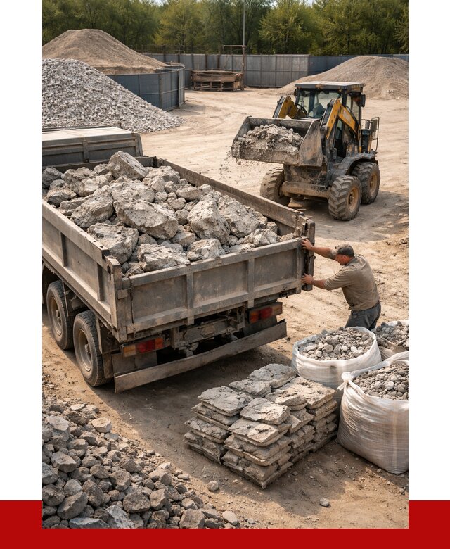 Купить бой бетона с доставкой в Курске от 5004 р. | ПРОНЕРУДКус