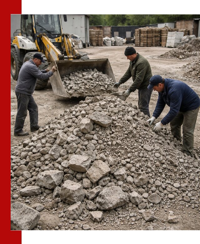 Демонтаж и вывоз бой бетона в Курске