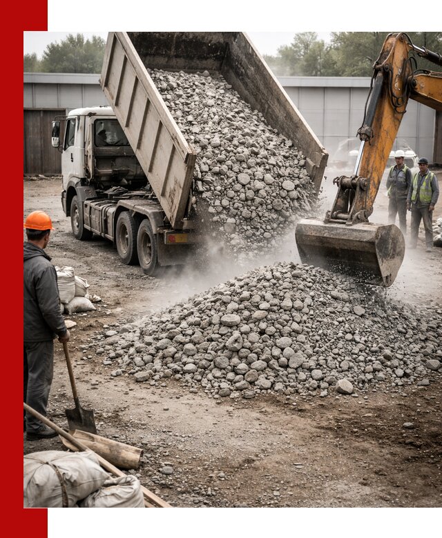 Доставка дробленого бетона в Курске оптом и в розницу