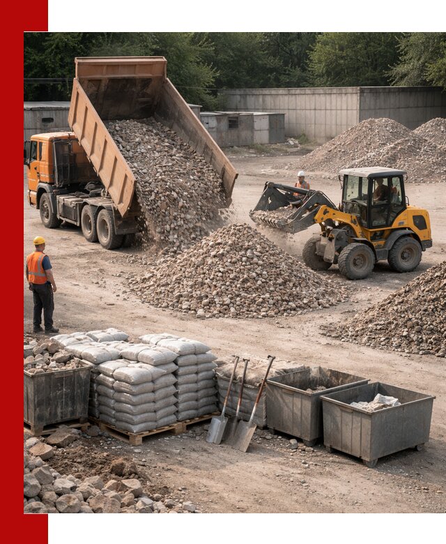 Вторичные материалы для отсыпки в Курске — поставка и доставка