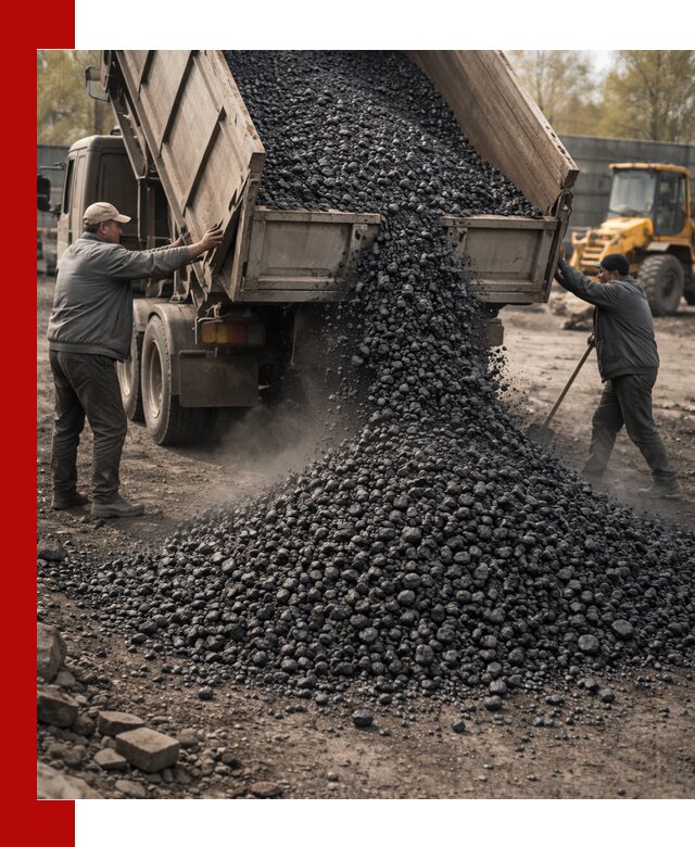 Доставка угля семечка самосвалами в Курске
