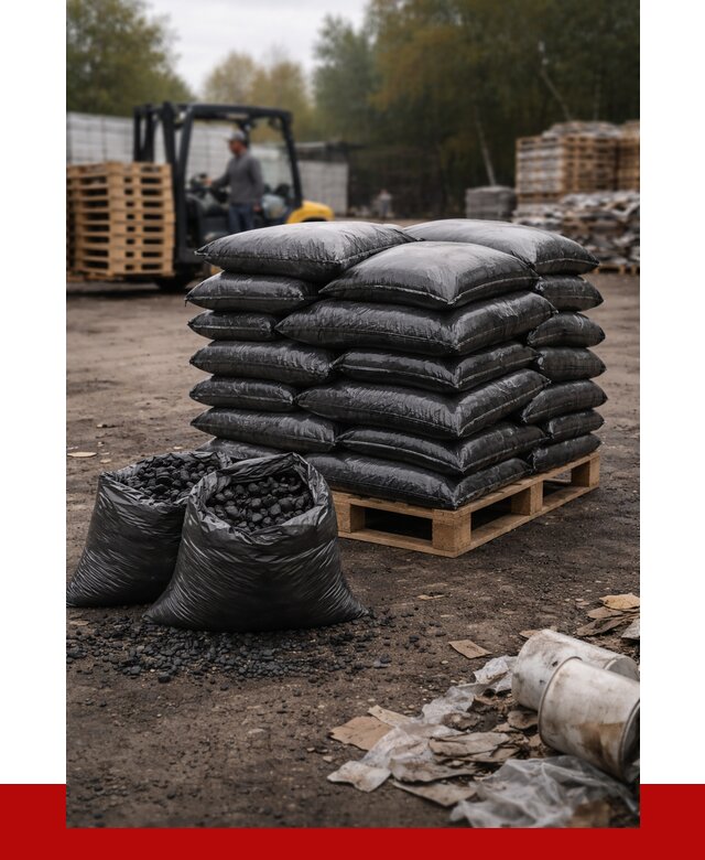 Купить уголь в мешках с доставкой в Курске от 7818 р. | ПРОНЕРУДКус