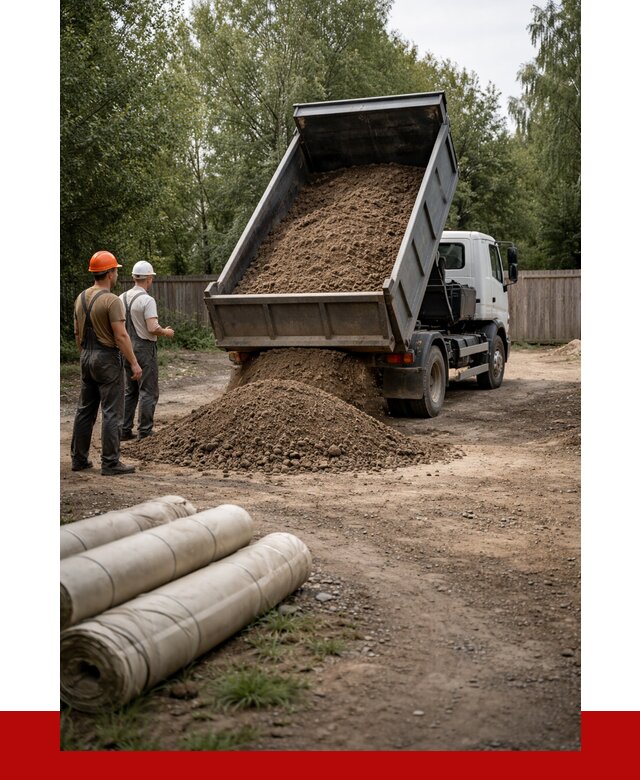 Доставка сыпучих материалов самосвалом в [cvi] от 4378 р. | ПРОНЕРУДКус