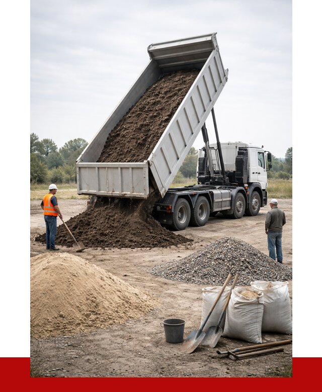 Доставка самосвалом 30 кубов в Курске от 8860 р. | ПРОНЕРУДКус