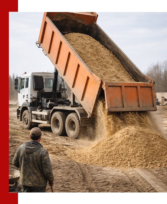 Аренда самосвала 20 тонн для перевозки грузов в Курске