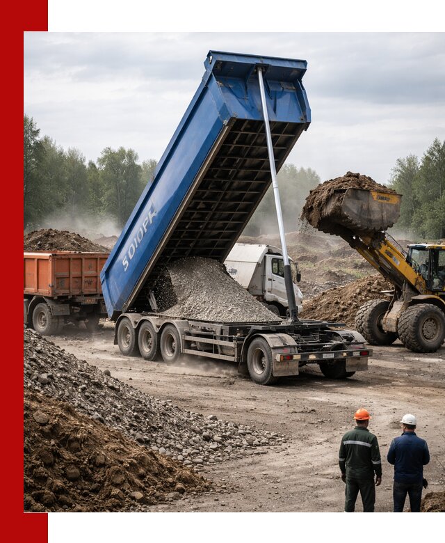 Аренда тонар 40 тонн в Курске с доставкой материалов