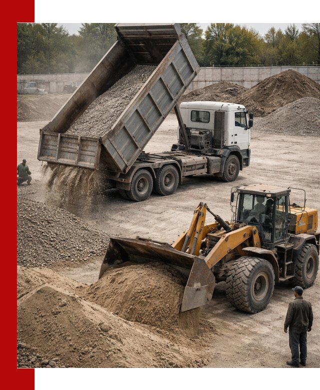 Перевозка сыпучих грузов самосвалами и бортовыми в Курске