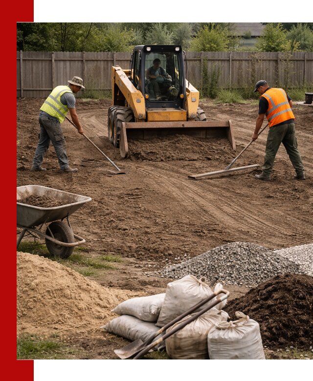 Выравнивание участка под строительство и благоустройство в Курске